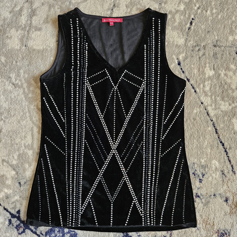 💥2for15 San Francisco sleeveless vneck top